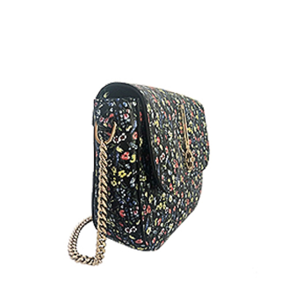 Escada Floral Print Leather Bag - Picture 2 of 5